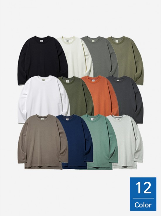 [페플]더블코튼 무지 긴팔티셔츠(T-1273)