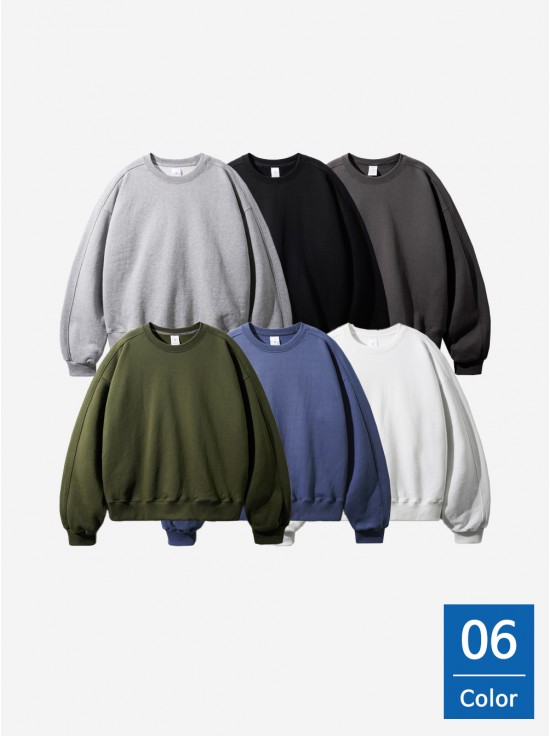 [제멋]쉐어 크롭 헤비 기모 맨투맨(T-2534)