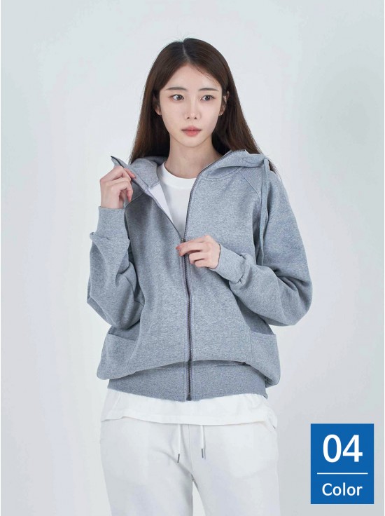 프리미엄 하이넥 쭈리기모 후드집업