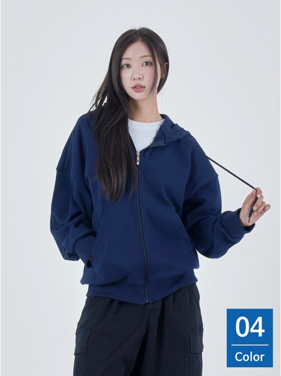 특양면 오버핏 후드집업