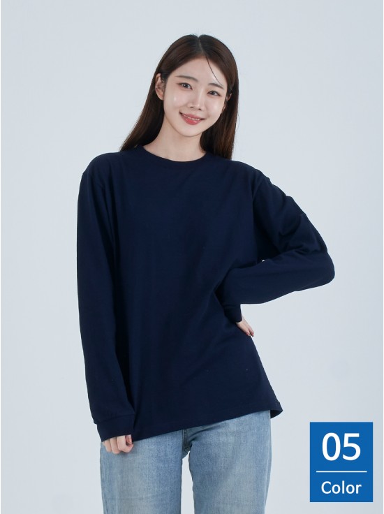 [프린트스타]17수 베이직 긴팔 라운드(T-110)